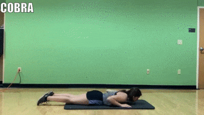 woman demonstrating cobra