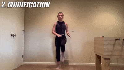 woman demonstrating modified soccer juggle