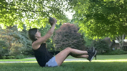 woman demonstrating a-frame twists
