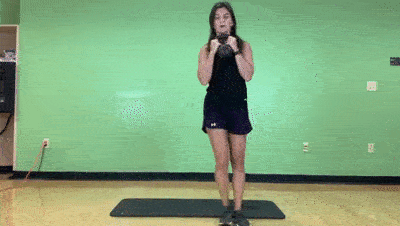 female demonstrating lateral lunges